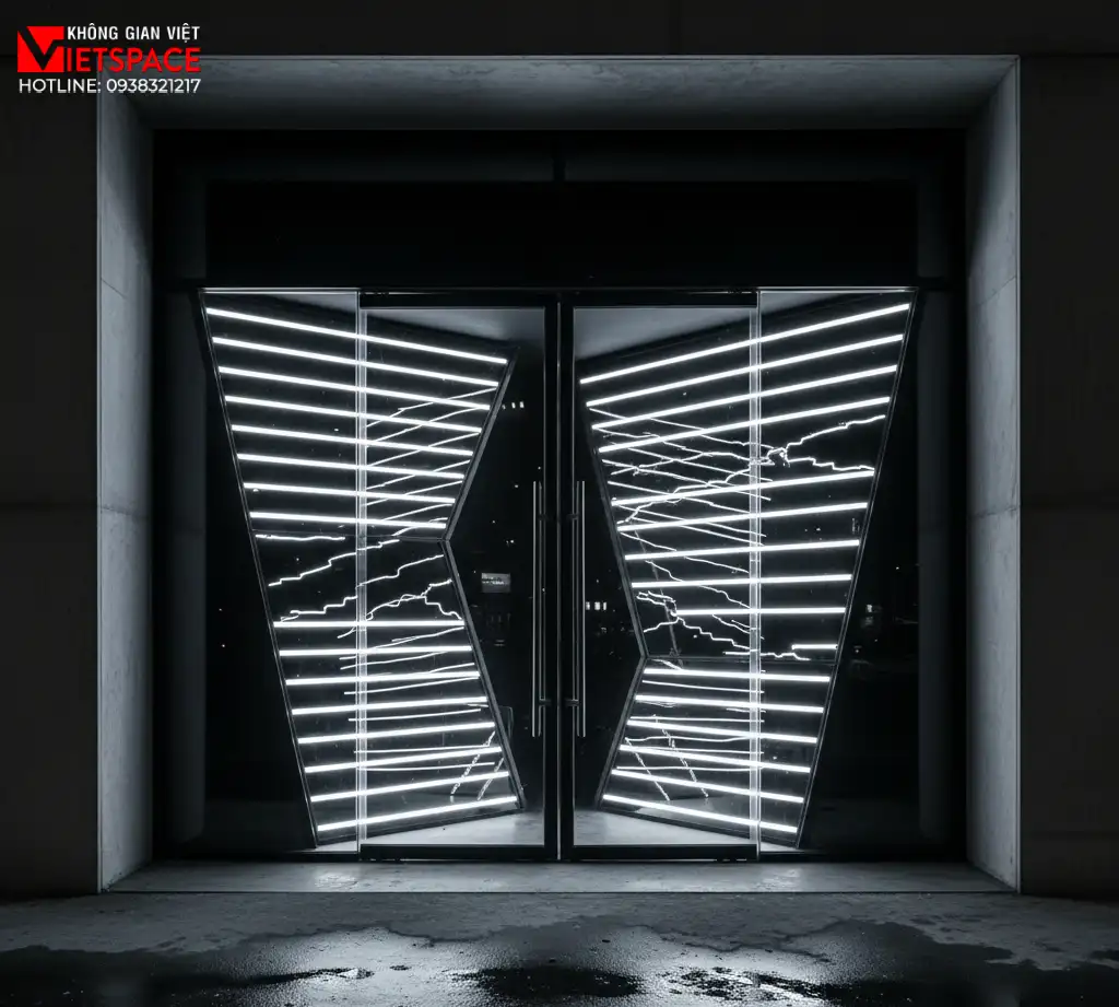 thiết kế cửa hàng thời trang static noise _9