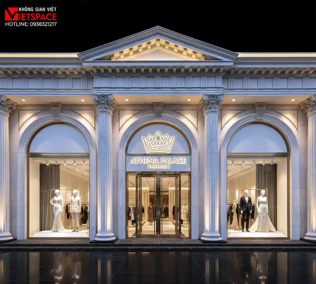 thiết kế cửa hàng thời trang athena palace fashion _2