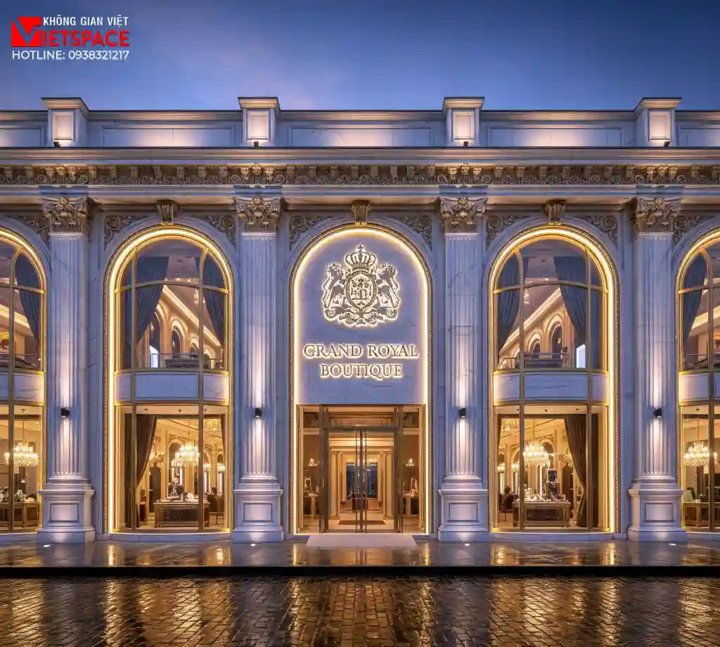 thiết kế cửa hàng thời trang grand royal boutique _2
