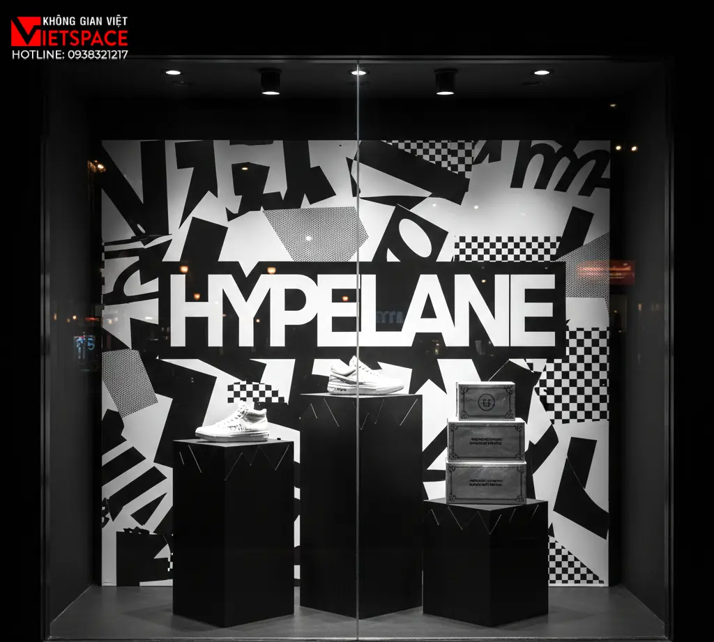 thiết kế cửa hàng thời trang hypelane _9