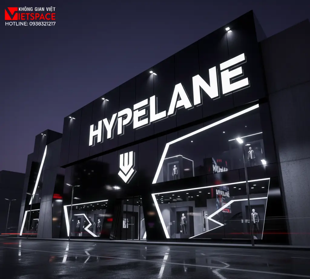 thiết kế cửa hàng thời trang hypelane _11