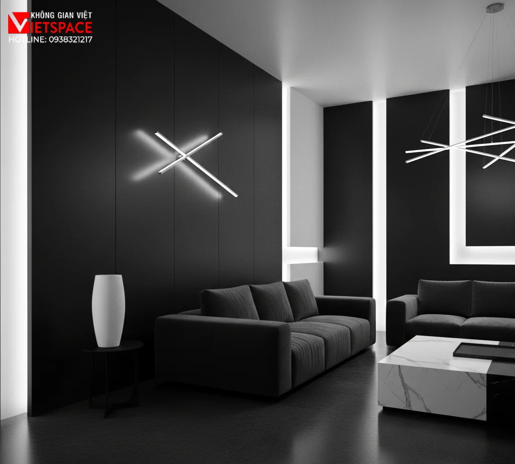 thiết kế cửa hàng thời trang high contrast house _16