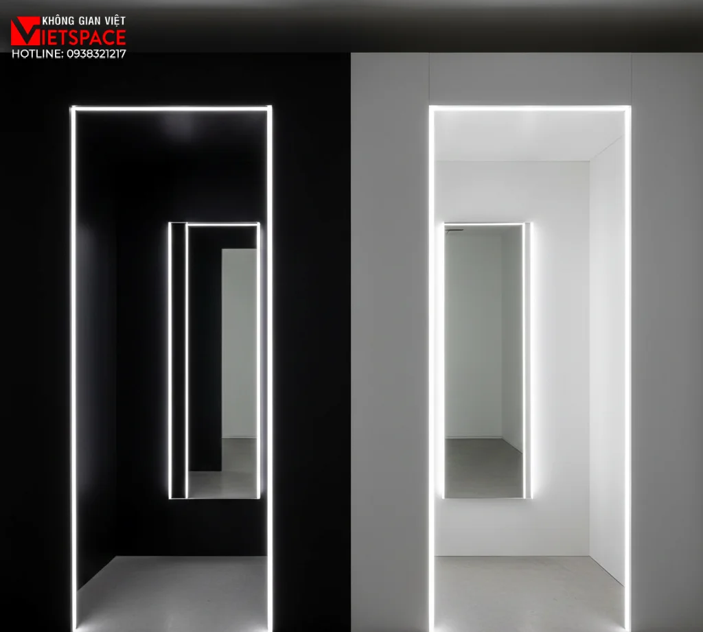 thiết kế cửa hàng thời trang high contrast house _9