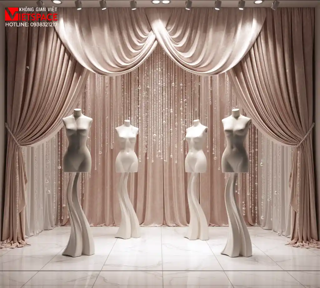 thiết kế cửa hàng thời trang rosé & pearl _8