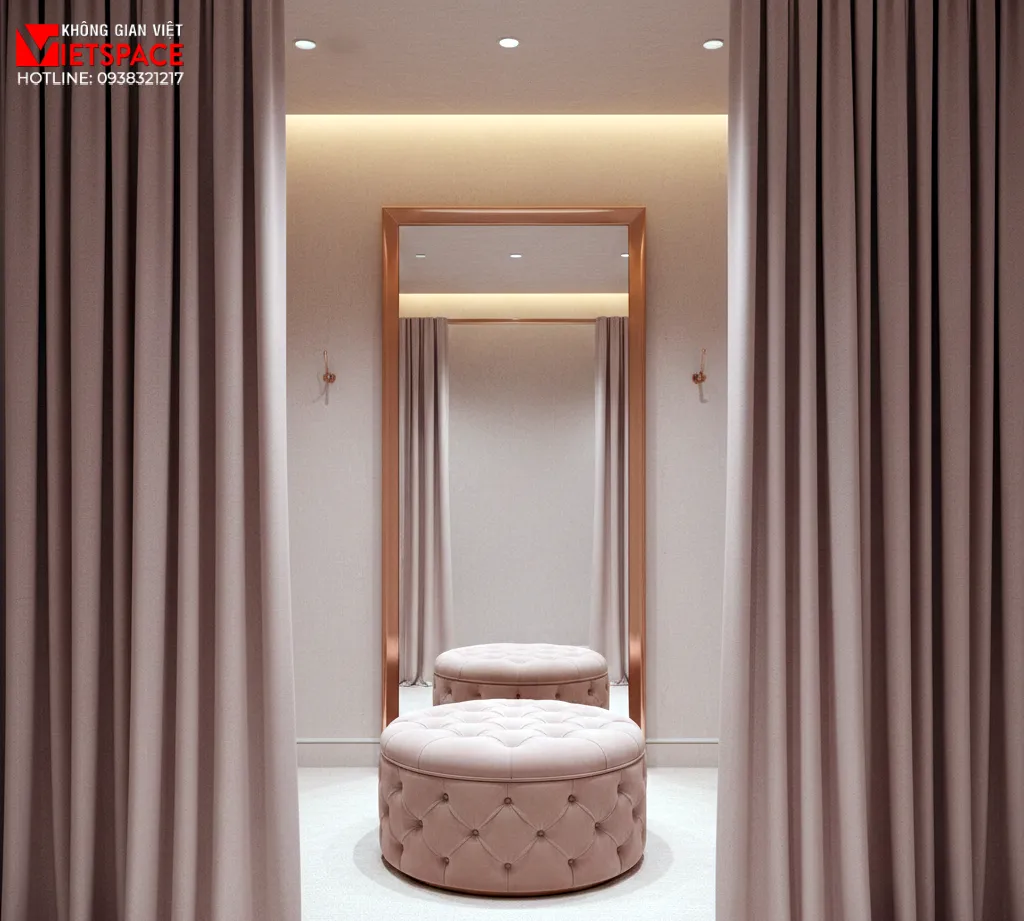 thiết kế cửa hàng thời trang rosé & pearl _14