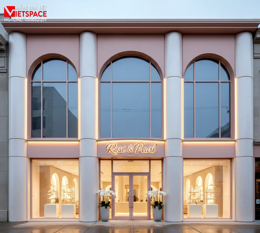 thiết kế cửa hàng thời trang rosé & pearl _2