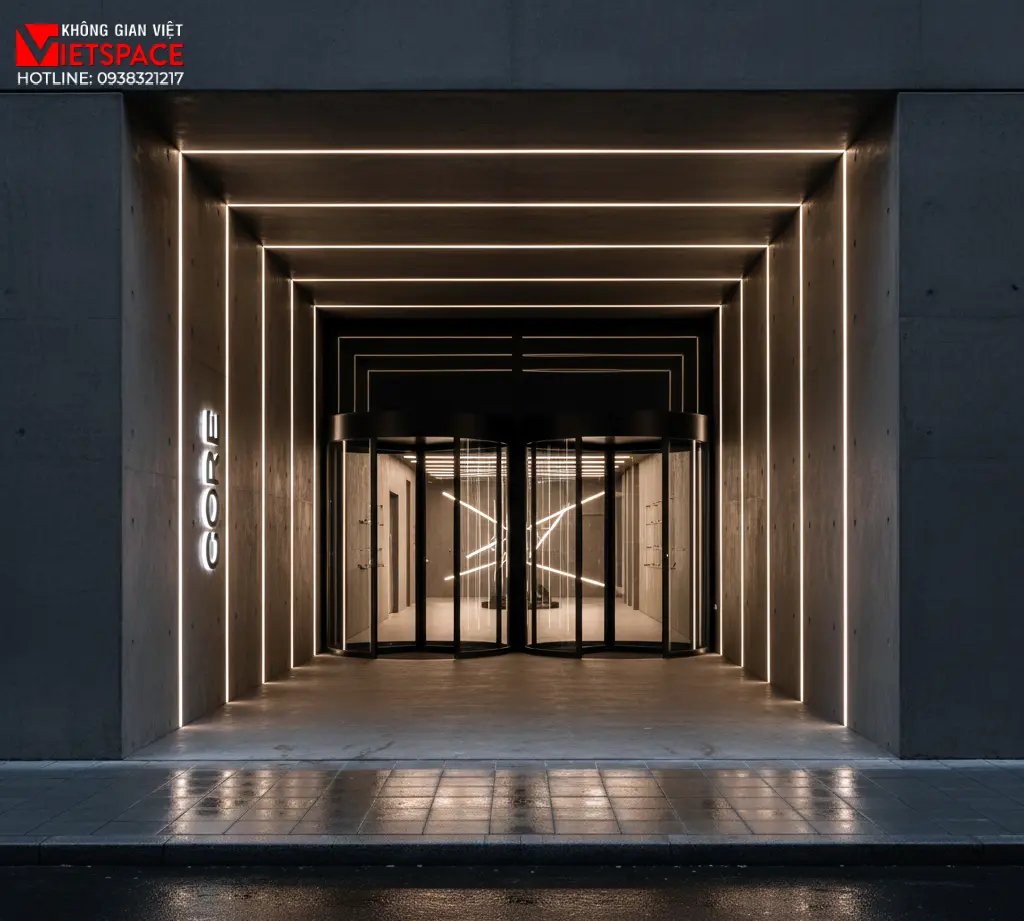 thiết kế cửa hàng thời trang core _11