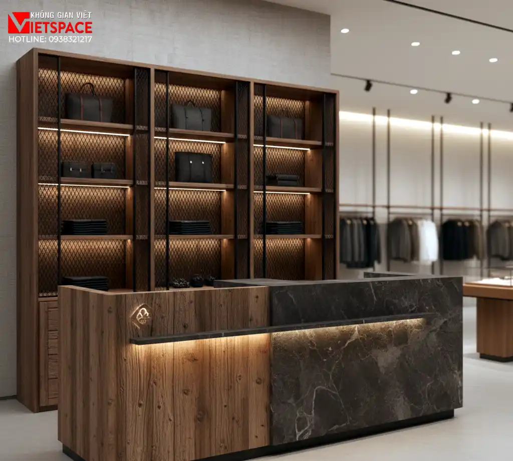thiết kế cửa hàng thời trang timber & thread _13