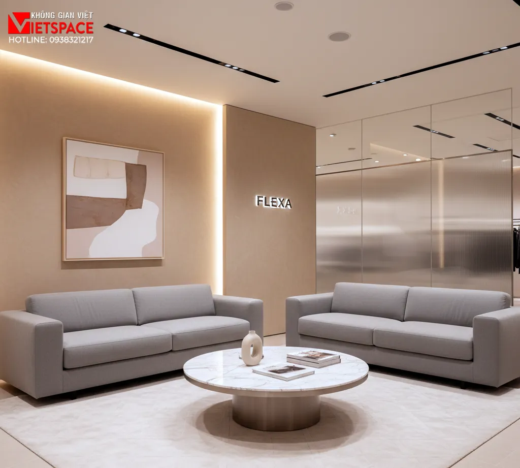 thiết kế cửa hàng thời trang flexa _16