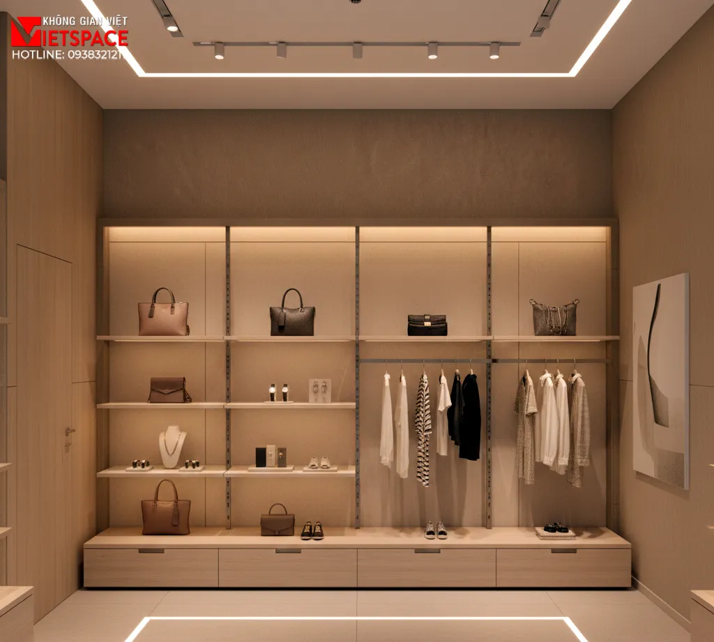 thiết kế cửa hàng thời trang flexa _3