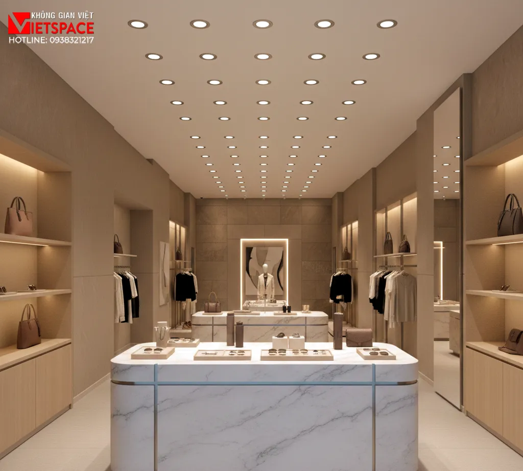 thiết kế cửa hàng thời trang flexa _7