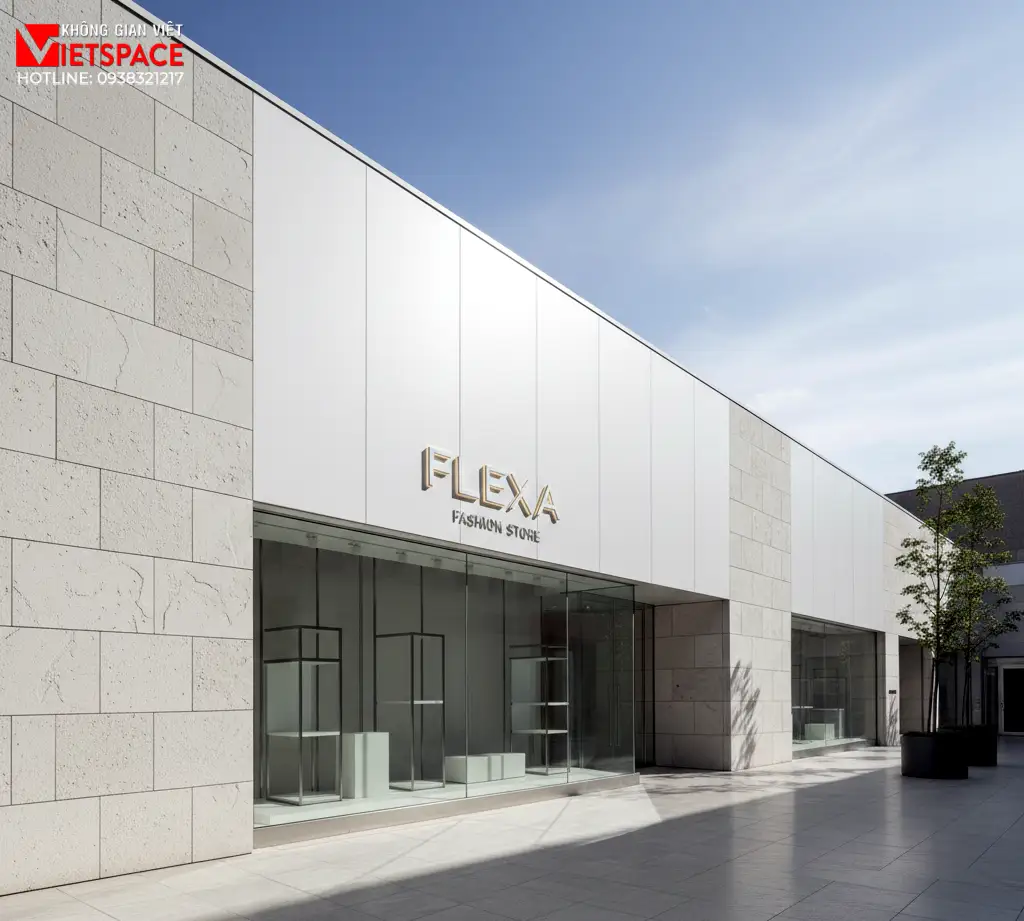 thiết kế cửa hàng thời trang flexa _1