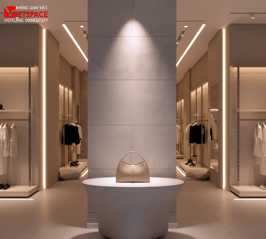 thiết kế cửa hàng thời trang flexa _9