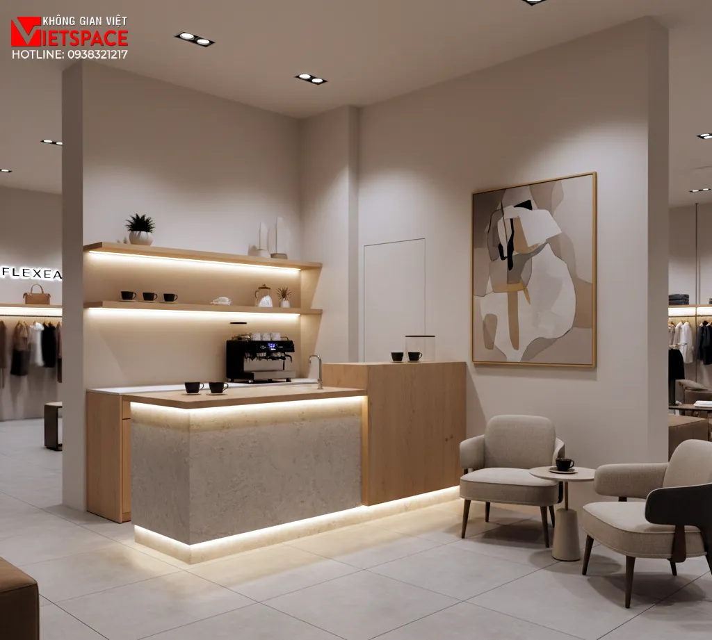 thiết kế cửa hàng thời trang flexa _13