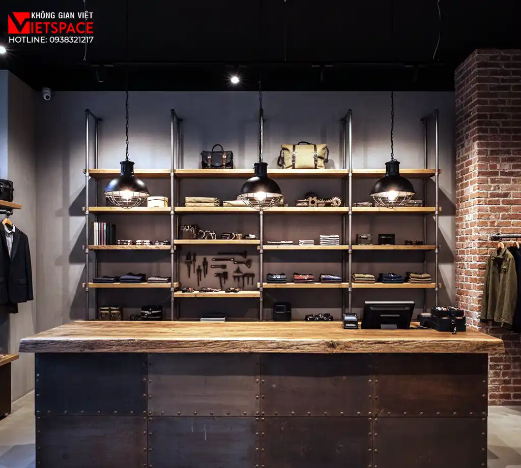 thiết kế cửa hàng thời trang rust & timber _6