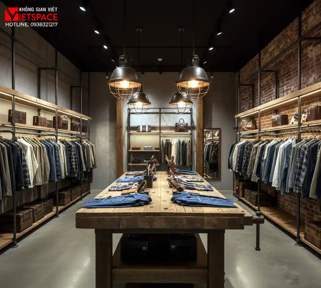 thiết kế cửa hàng thời trang rust & timber _7