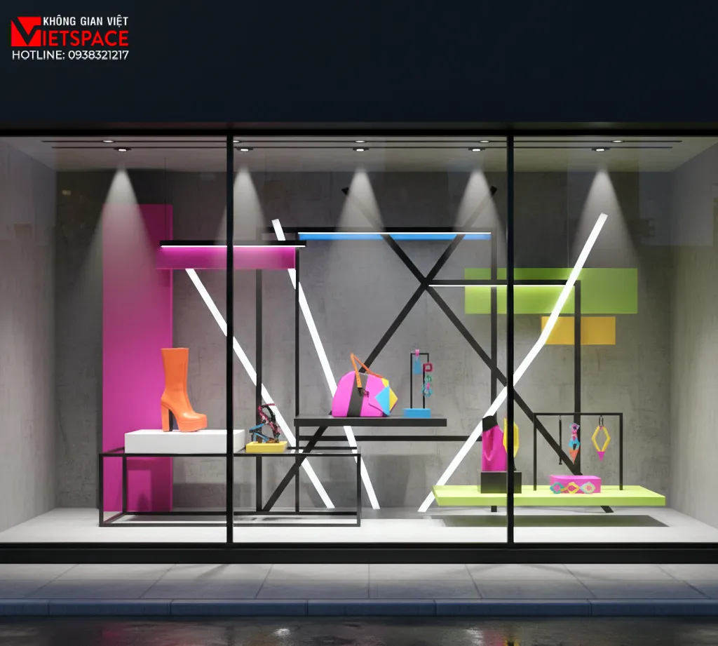 thiết kế cửa hàng thời trang vividly _3