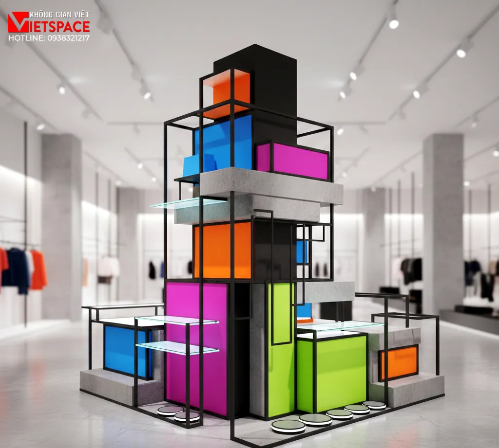 thiết kế cửa hàng thời trang vividly _6