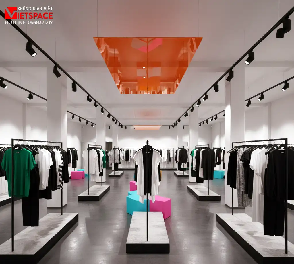 thiết kế cửa hàng thời trang vividly _14