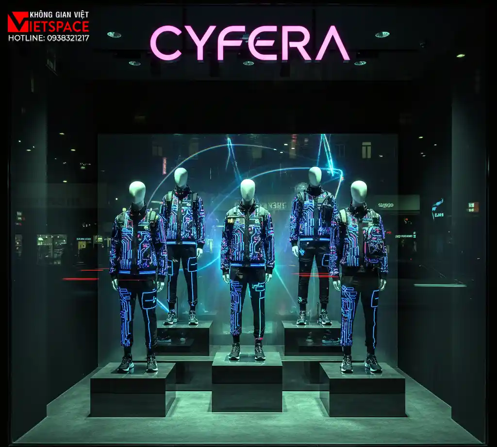thiết kế cửa hàng thời trang cyfera _5