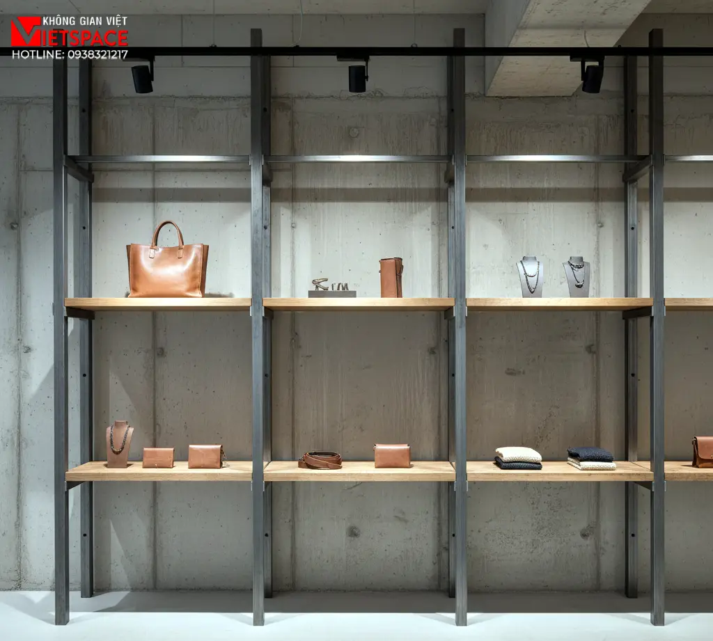 thiết kế cửa hàng thời trang raw exhibition _3