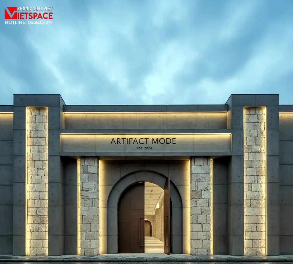 thiết kế cửa hàng thời tran artifact mode _5