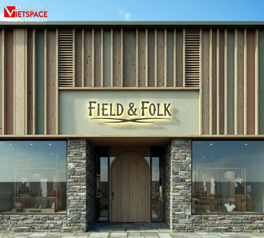 thiết kế cửa hàng thời trang field & folk _1