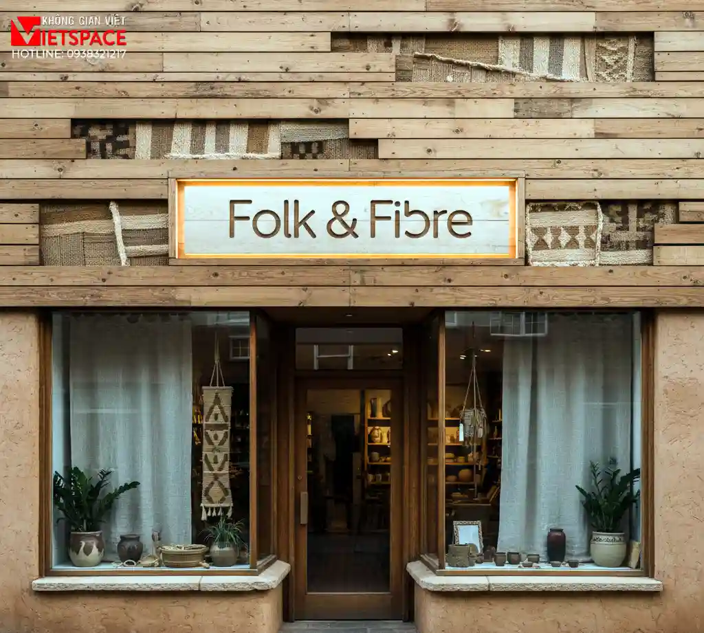 thiết kế cửa hàng thời trang folk & fibre _2