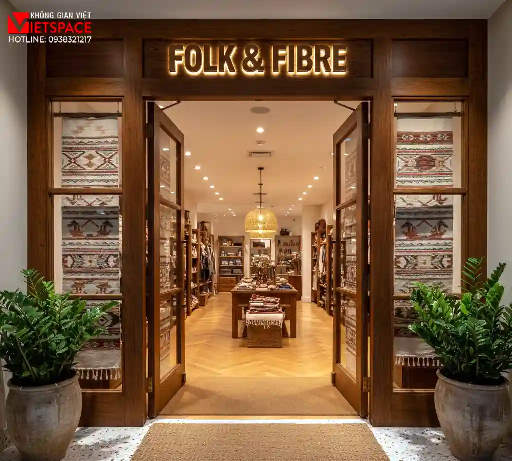 thiết kế cửa hàng thời trang folk & fibre _13