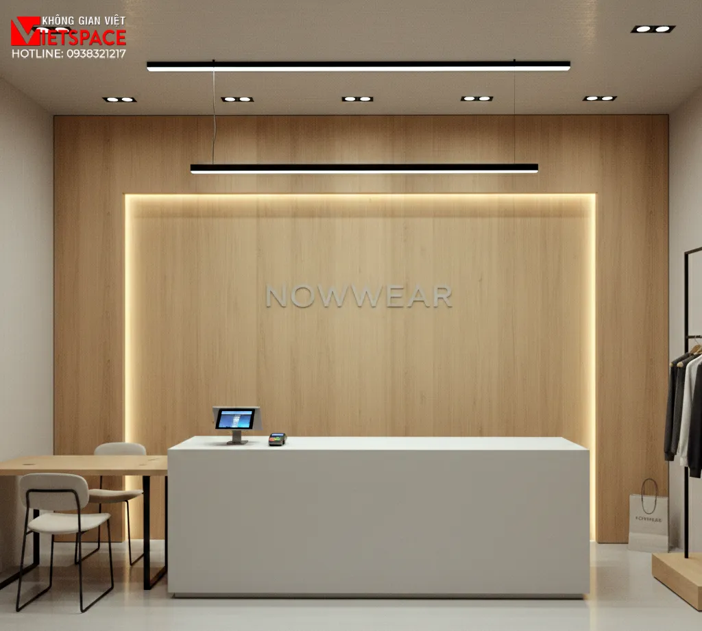 thiết kế cửa hàng thời trang nowwear _6