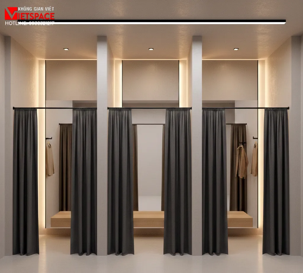 thiết kế cửa hàng thời trang nowwear _8