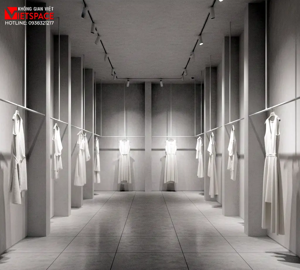 thiết kế cửa hàng thời trang the white room _15