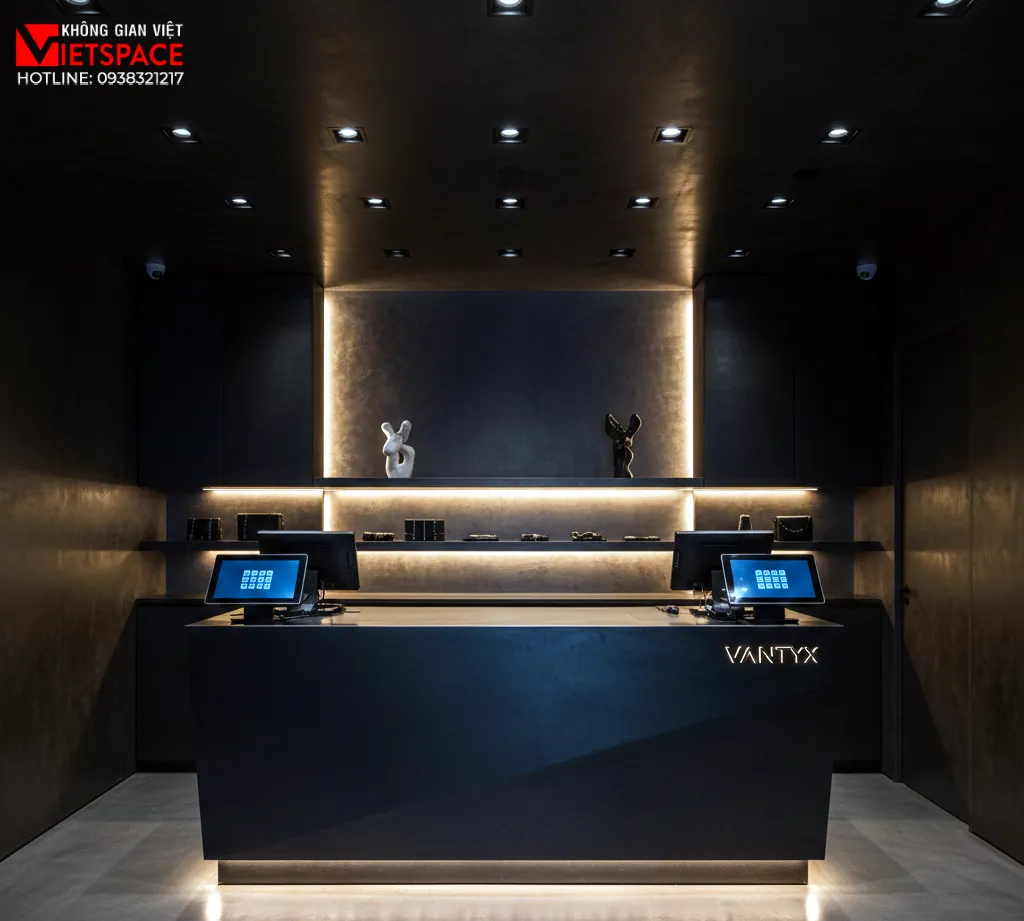 thiết kế cửa hàng thời trang vantyx _8