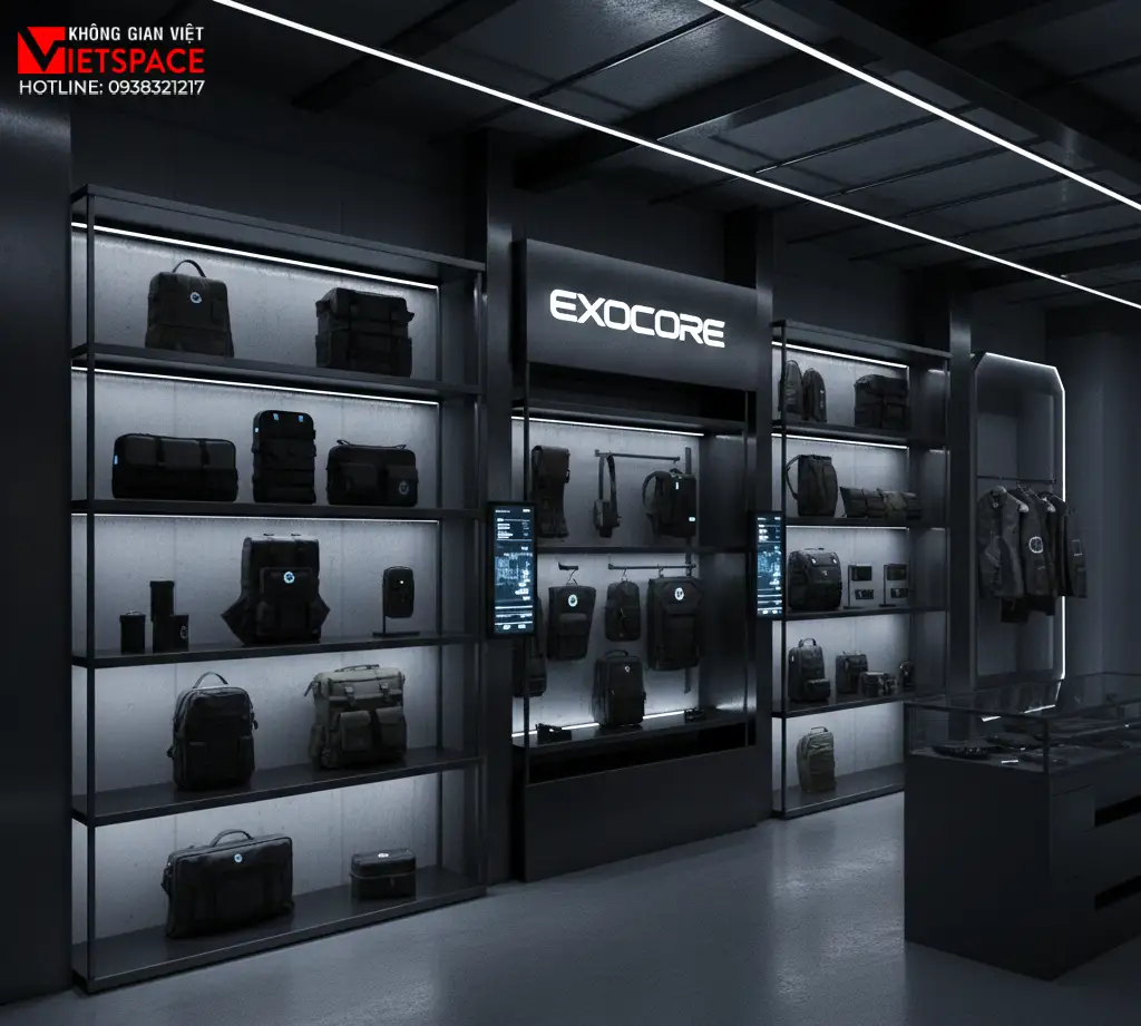 thiết kế cửa hàng thời trang exocore _10