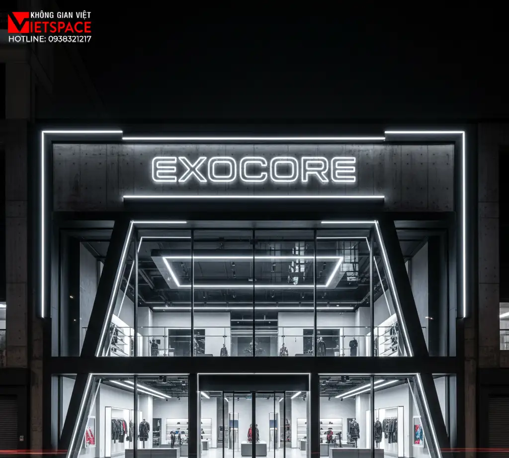 thiết kế cửa hàng thời trang exocore _2