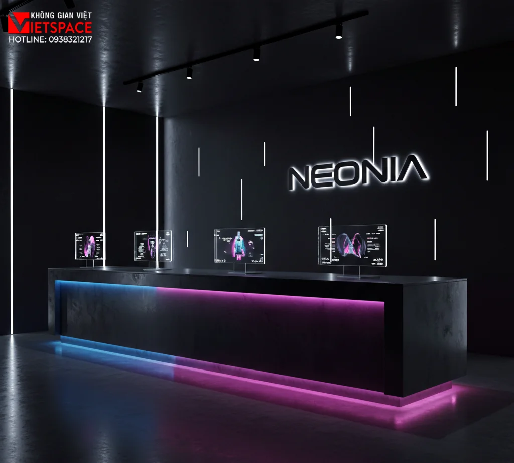 thiết kế cửa hàng thời trang neonia _3