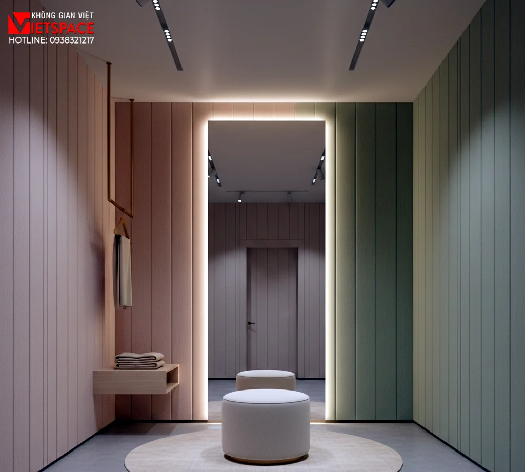 thiết kế cửa hàng thời trang coloré _14