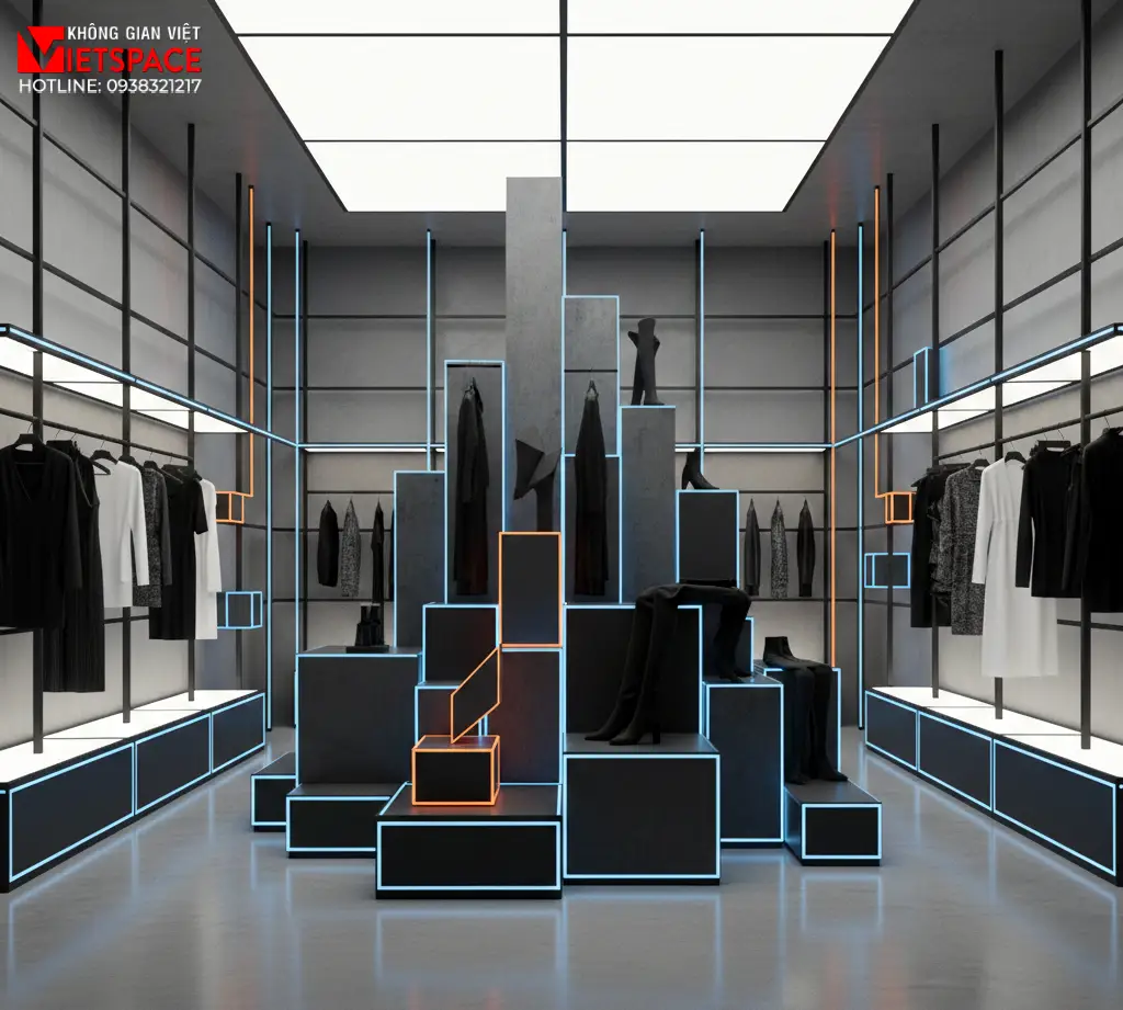 thiết kế cửa hàng thời trang pixform _4