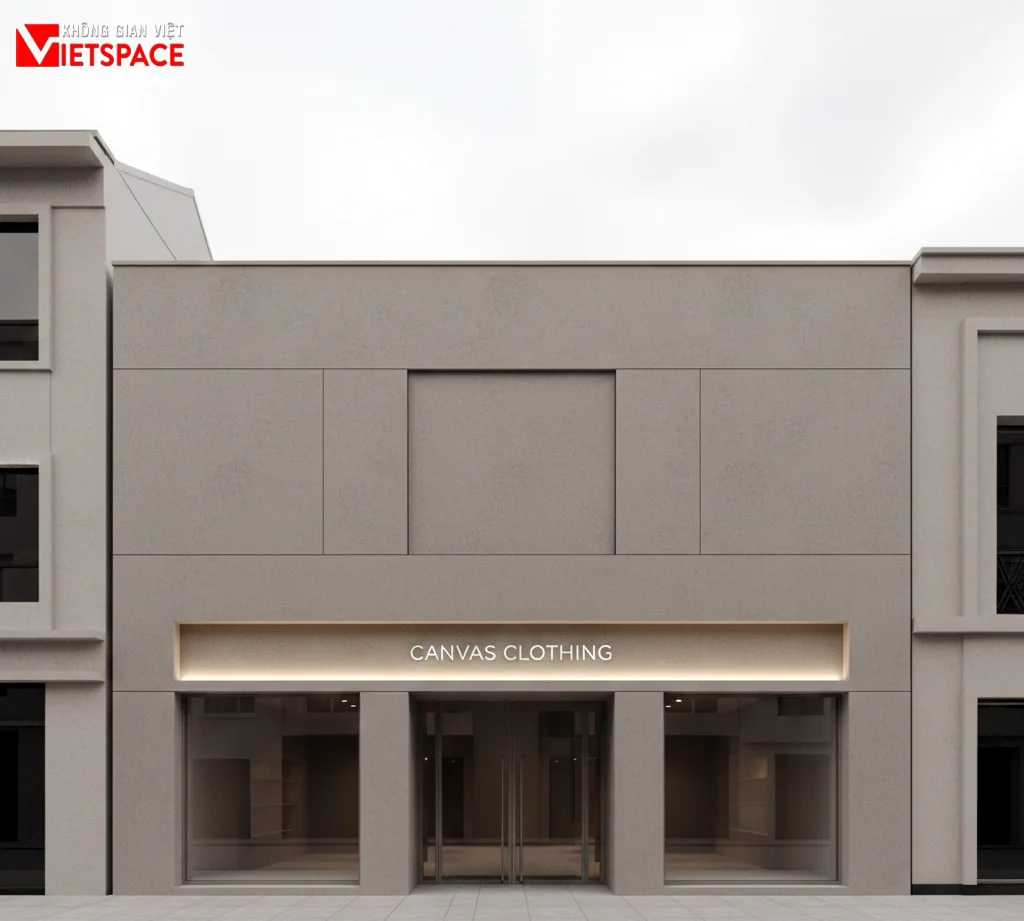 thiết kế cửa hàng thời trang canvas clothing _1