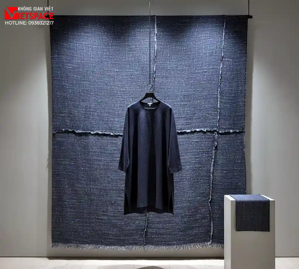 thiết kế cửa hàng thời trang exposed fabric _10