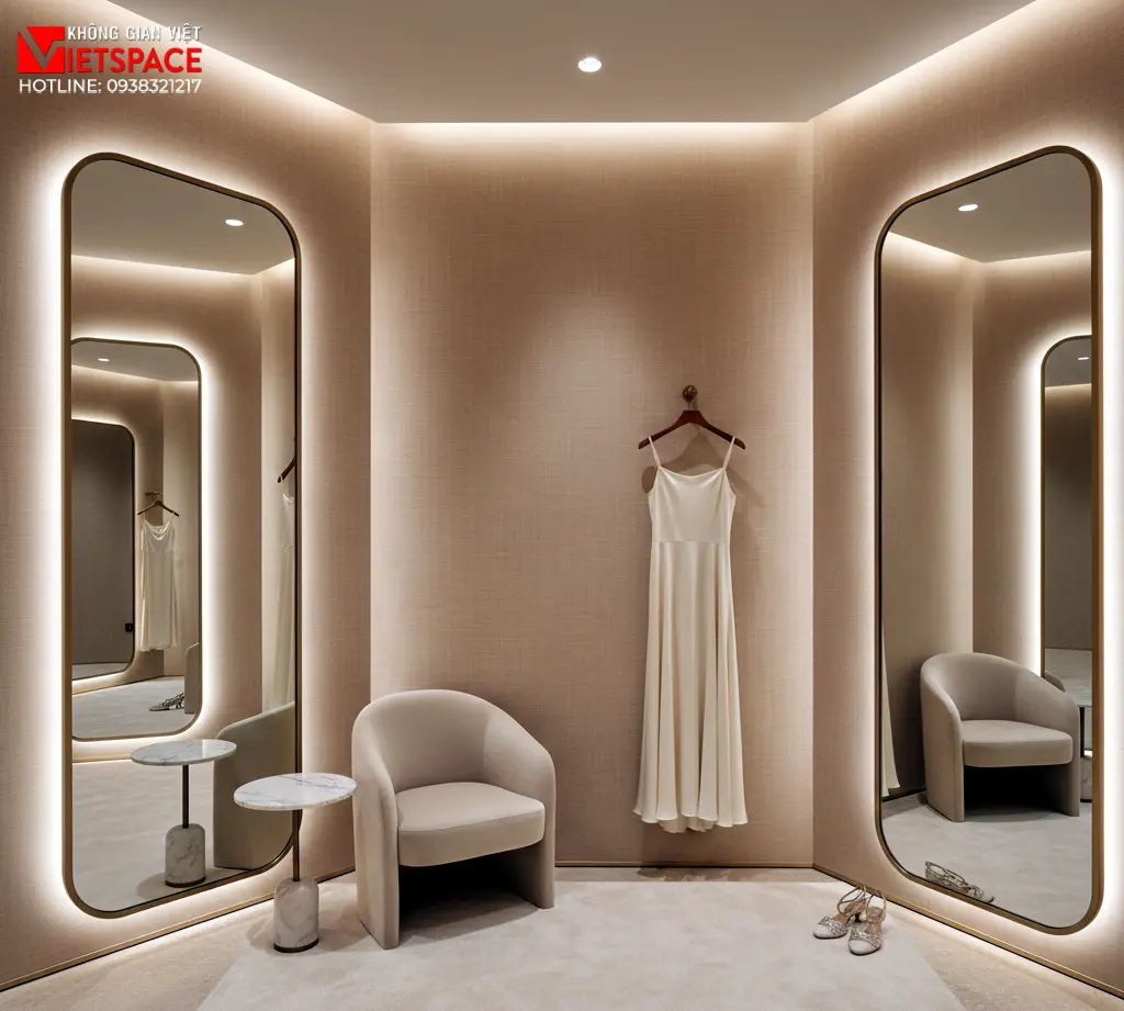 thiết kế cửa hàng thời trang silken road _5