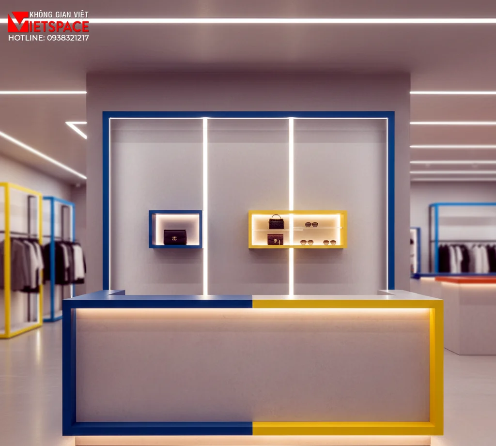 thiết kế cửa hàng thời trang frame color _10