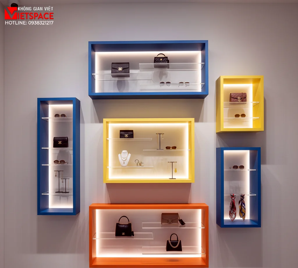 thiết kế cửa hàng thời trang frame color _12