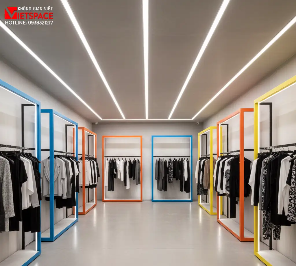 thiết kế cửa hàng thời trang frame color _14