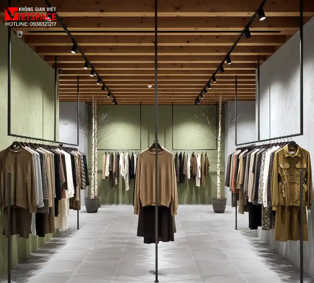 thiết kế cửa hàng thời trang woodland wardrobe _10