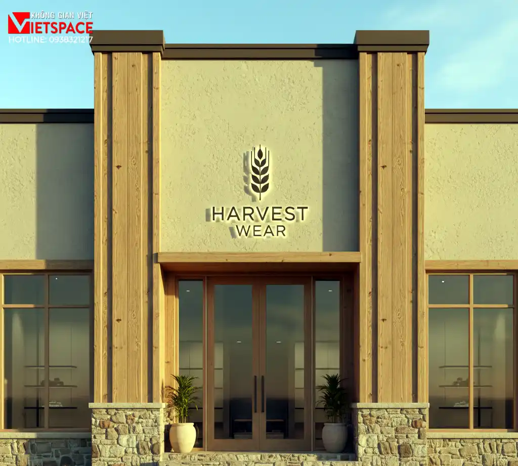 thiết kế cửa hàng thời trang harvest wear _2
