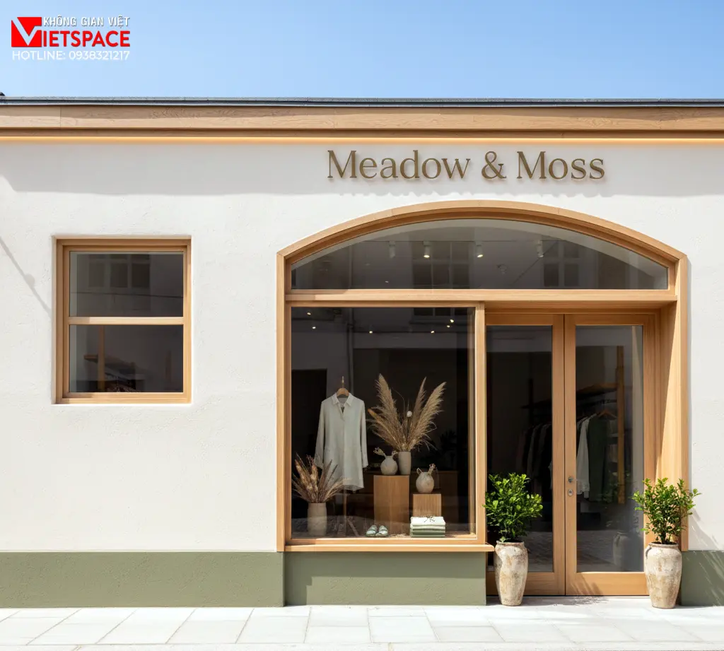 thiết kế cửa hàng thời trang meadow & moss _1