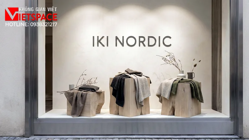 thiết kế cửa hàng thời trang iki nordic _8