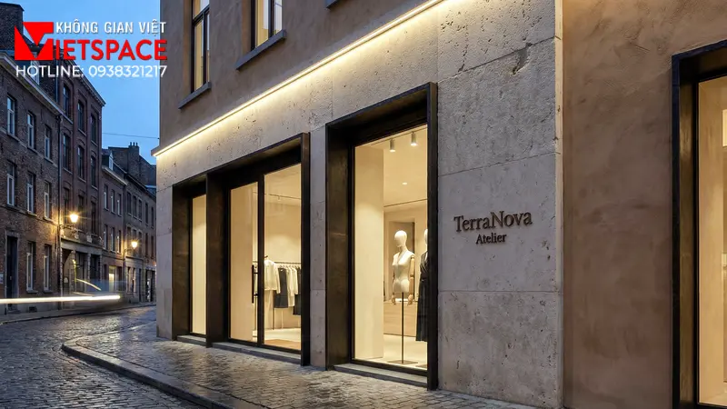 thiết kế cửa hàng thời trang terranova atelier _2