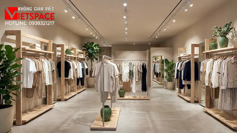 thiết kế cửa hàng thời trang greenélan _10